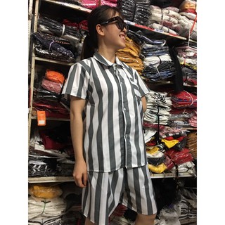 Bộ pizama kẻ sọc tù hot quáaa