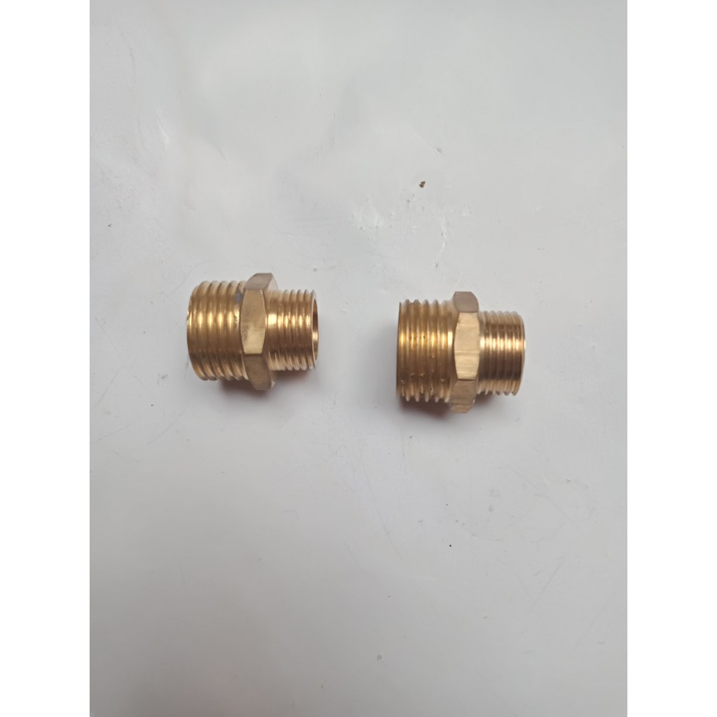 Kép 2 đầu ren ngoài 21mm/17mm, 21mm/13mm kép thu ren ngoài
