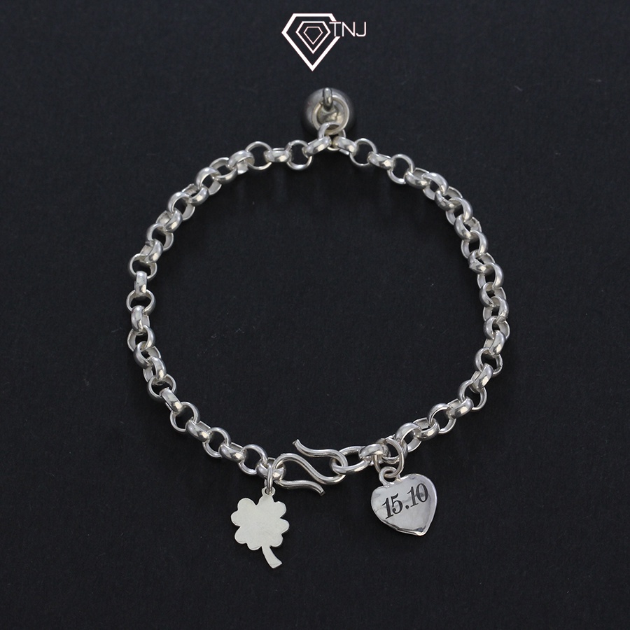 Vòng tay đôi bạn thân gắn nam châm khắc tên đẹp - Món quà kỉ niệm tình bạn LTD0022 - TNJ