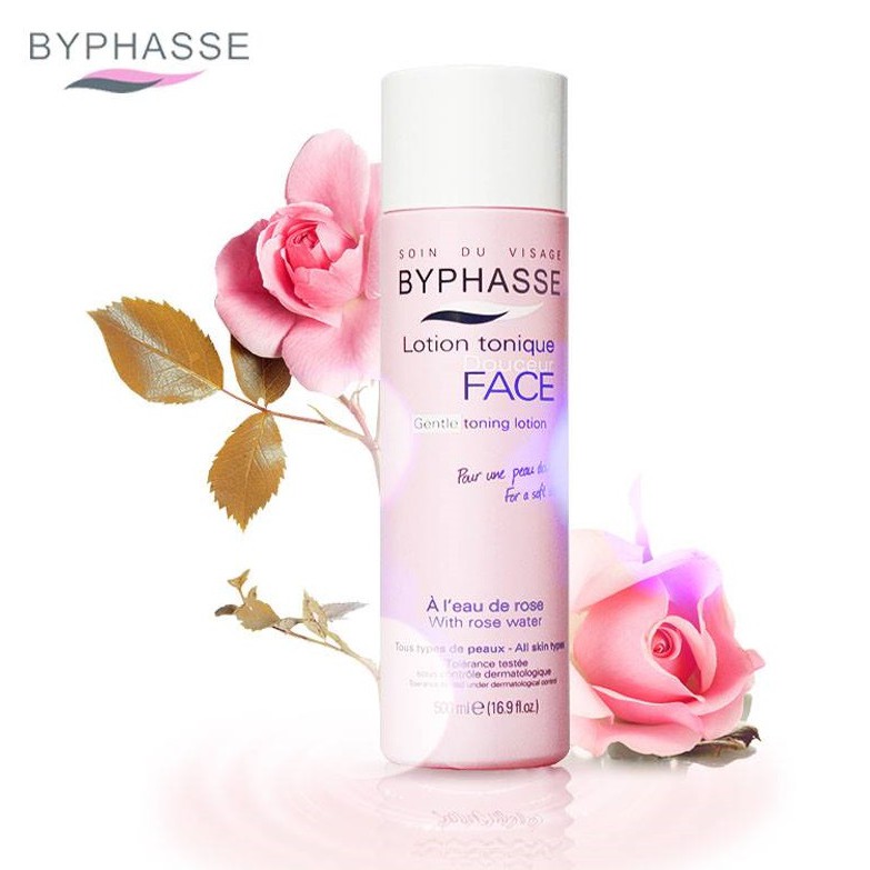 Nước Hoa Hồng Làm Sạch Ẩm Mịn Da Byphasse Face Lotion Toner 500ml  [3 Màu]