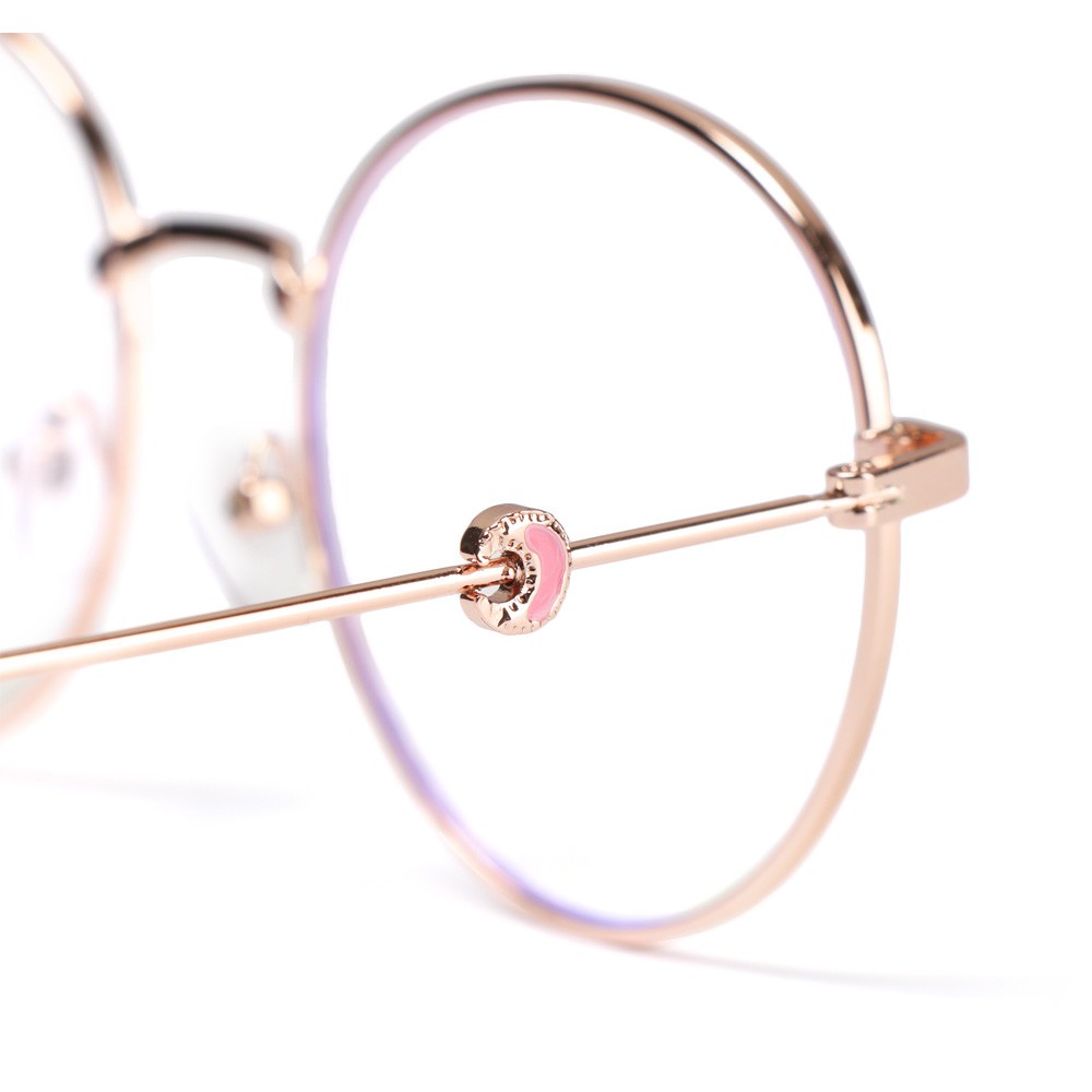 Kính Mắt Gọng Kim Loại Tròn Siêu Nhẹ Chống Tia UV/Chống Tia UV/Chống Tia UV/Nhiều Màu Sắc