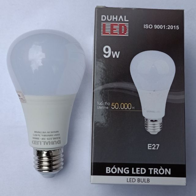 Bóng đèn Led Bulb 9w Duhal, bóng Led tròn đui E27