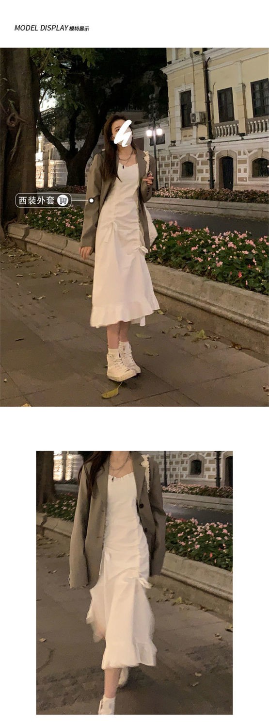 Đầm Dây Nữ Cộc Tay Cổ Tròn Xếp Ly Thời Trang | BigBuy360 - bigbuy360.vn