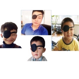 Bịt mắt cướp biển, miếng che mắt tập nhược thị đeo được bên trong kính loạn thị, nhược thị.