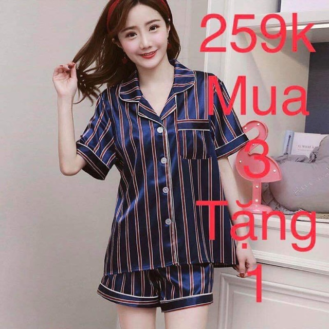 Bộ pijama mặc nhà cộc tay