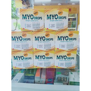 Tép tra mắt vô trùng Myodrops 0.01% hộp 20 ống 0,4ml hỗ trợ mắt cận thị, làm chậm tiến trình tăng độ cận, không chất BQ