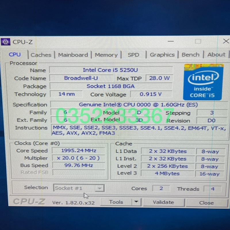 Main ITX core i5-5250U, 12v, Ram laptop pc3l, msata, LVDS