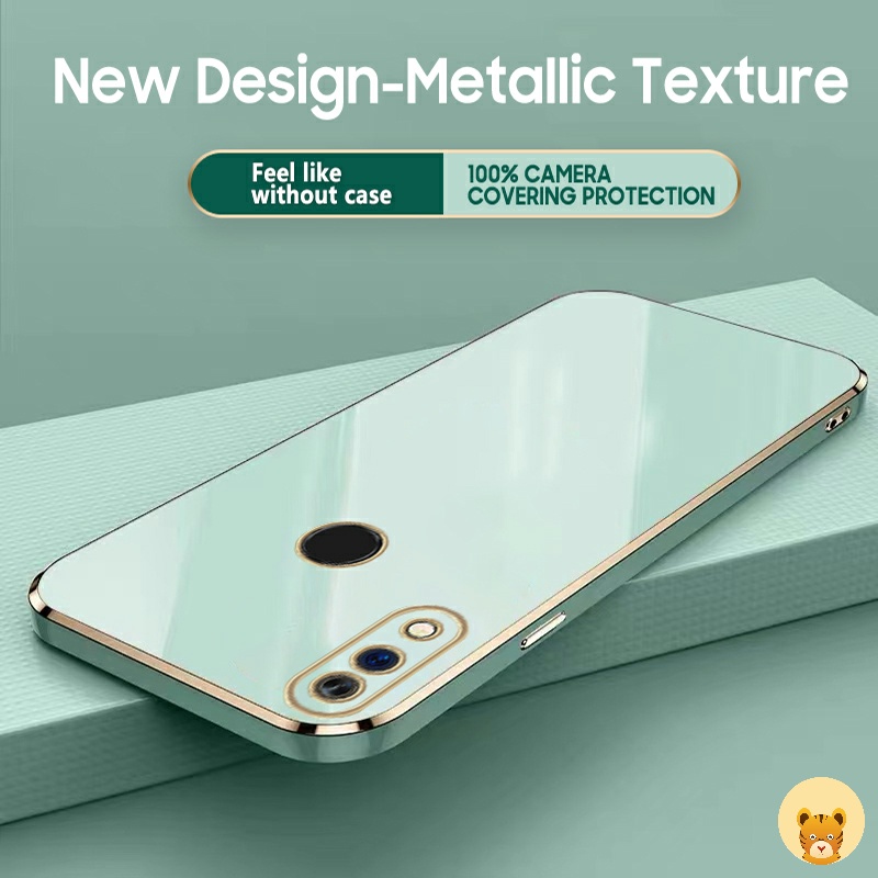 Ốp Điện Thoại Mạ Điện 5 Màu Sang Trọng Đơn Giản Cho Realme 3 3i 3 Pro