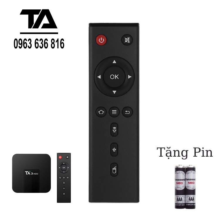✔ Remote Điều khiển hồng ngoại TX3 Mini,TX3 Max, TX5, TX5 Pro, TX9 Pro, TX92 - CHÍNH HÃNG