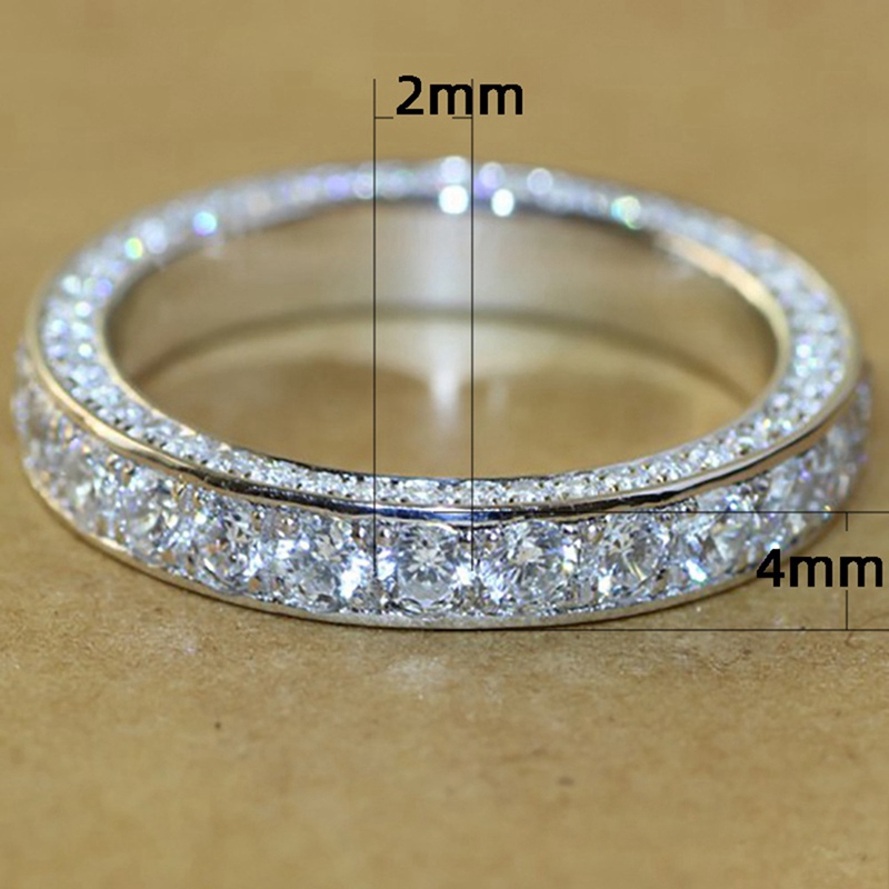 Nhẫn Kim Loại Khảm Đá Đơn Giản Thanh Lịch Cho Nữ