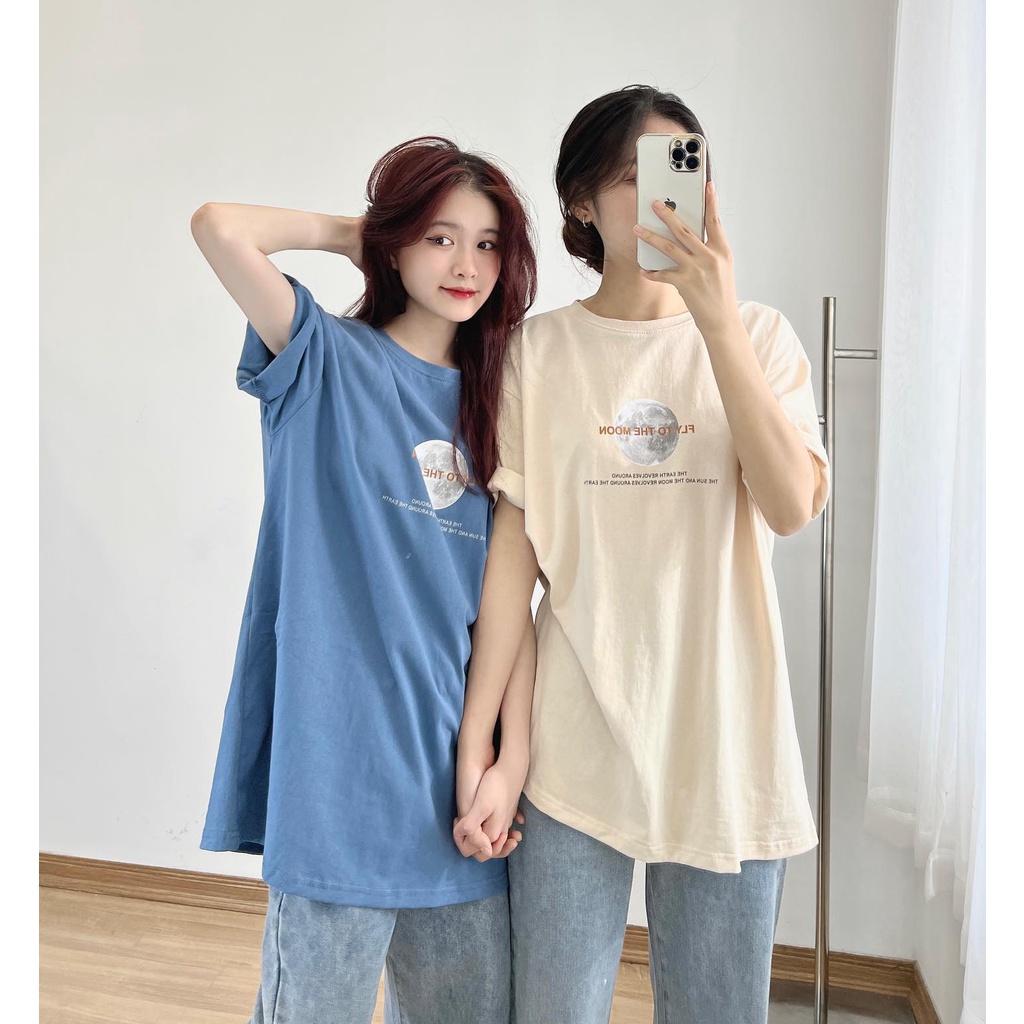 Áo thun FLY TO THE MOON form rộng thời trang miho house