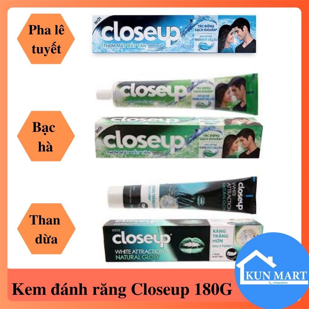 Kem đánh răng Closeup The Mát Sảng Khoái 180g