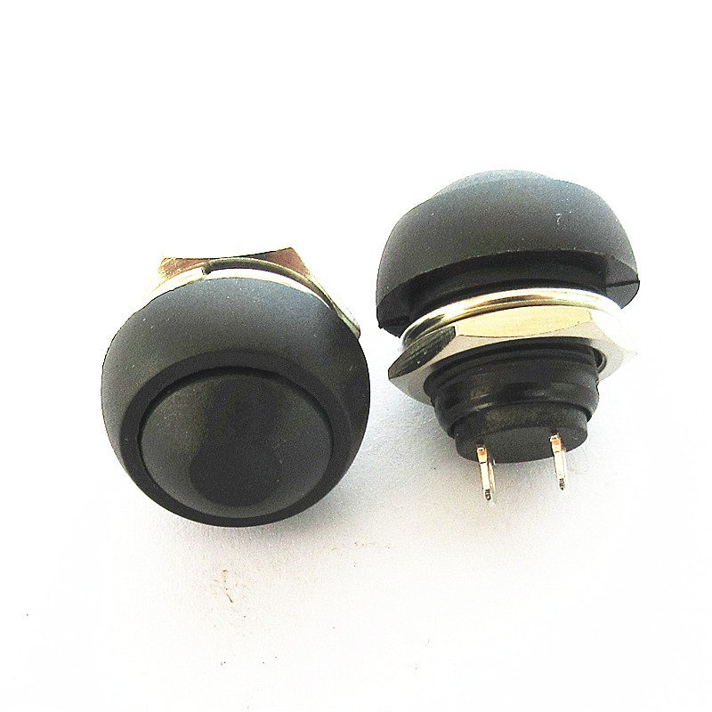 Công tắc nhựa tròn 12mm nhấn nhả siêu ngắn nhiều màu sắc tùy chọn 12V ô tô