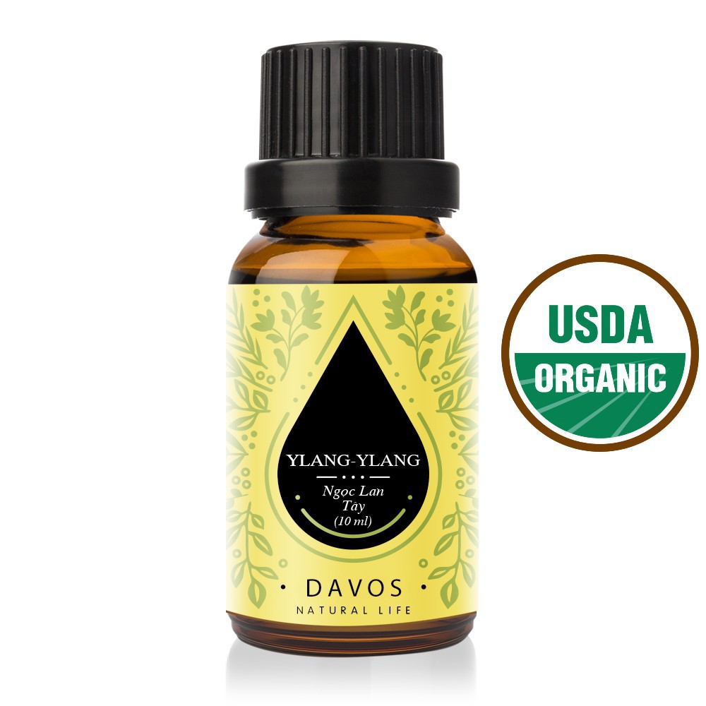 Tinh dầu Ngọc lan tây DAVOS 10ml, Nhập khẩu Ấn độ, Hương thơm khử mùi, diệt khuẩn