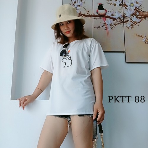 Áo thun unisex in hình đẹp thời trang hottrend áo phông nam nữ tay lỡ giá rẻ PKTT 88