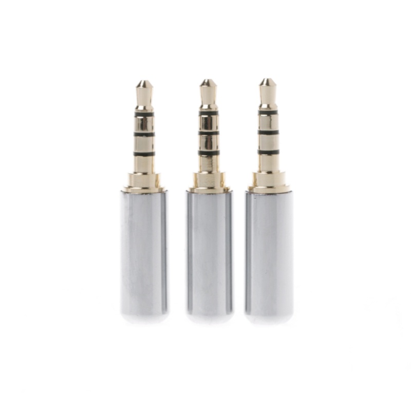 Set 10 Giắc Cắm Âm Thanh 3 5mm 4 Cực Mạ Vàng