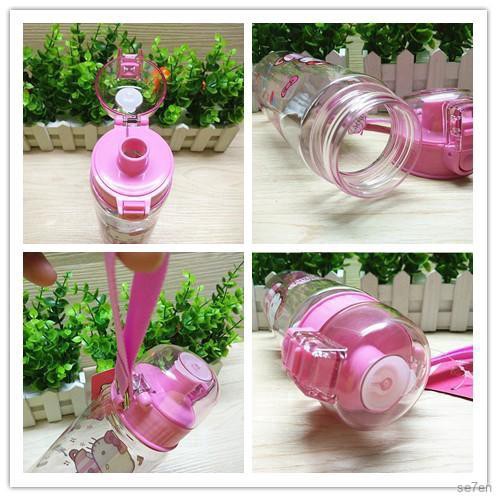 Bình uống nước in hình hoạt hình dễ thương cho bé