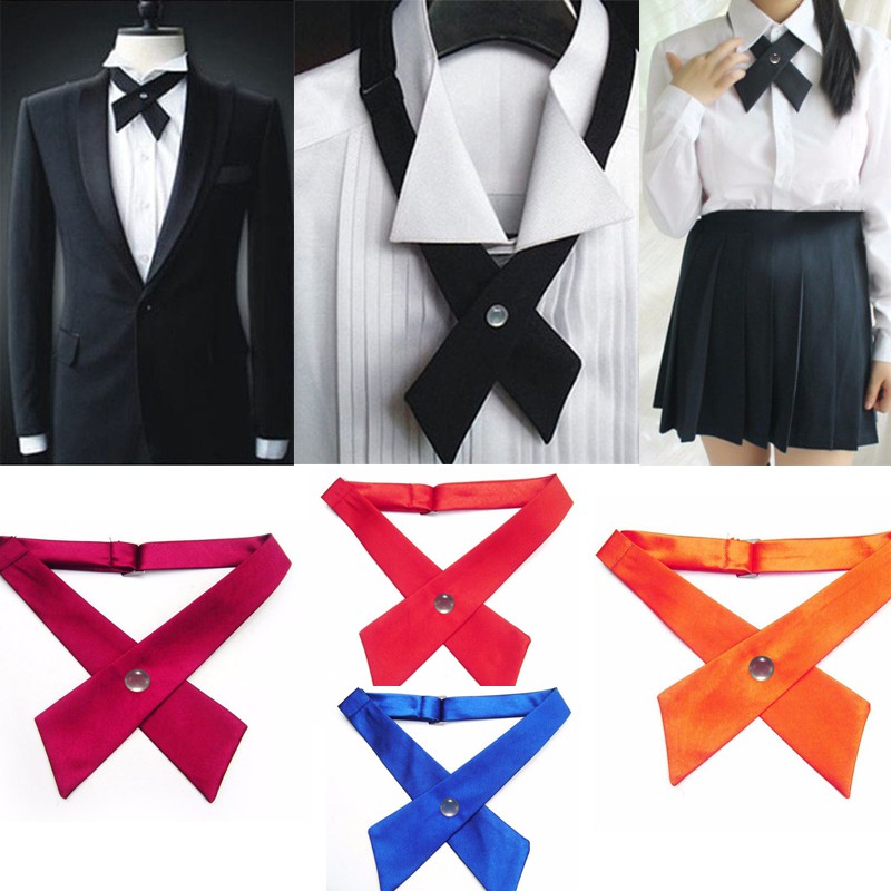 Nơ Cài Cổ Áo Trơn Màu Dành Cho Nữ