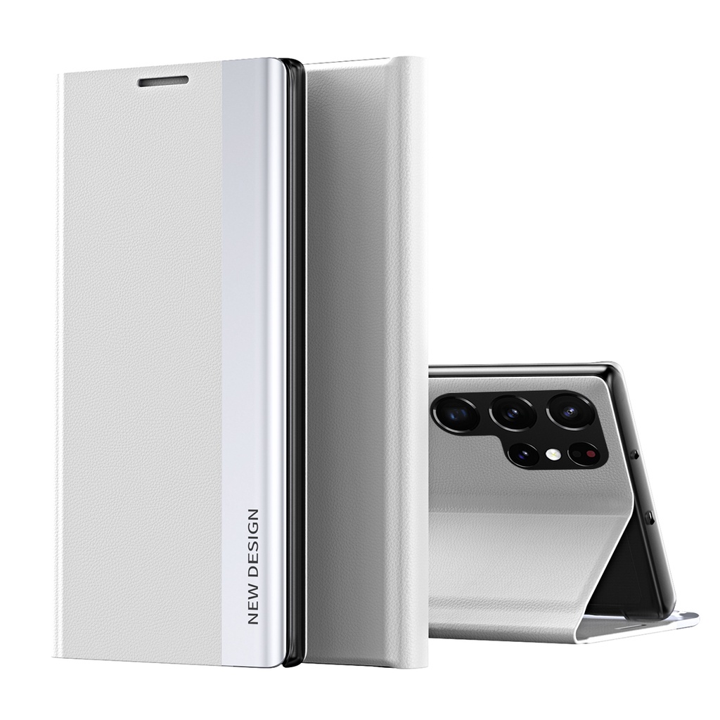 Ốp Điện Thoại Da Từ Tính Kiểu Ví Lật Có Ngăn Thẻ Sang Trọng Cho Samsung Galaxy S23 Ultra S22 Plus