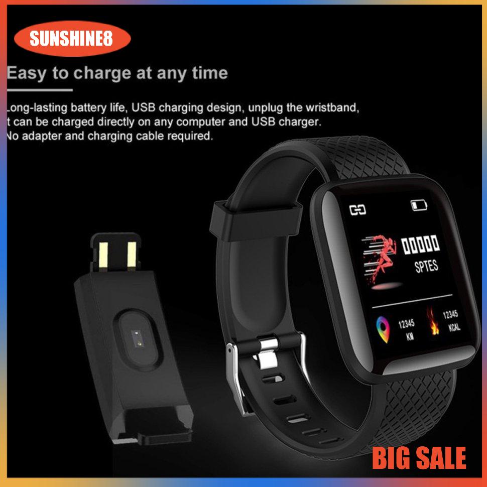 【SUN】Đồng hồ thông minh 116 Plus Vòng đeo tay thể thao đa chức năng 116Plus Dây đeo tay thông minh