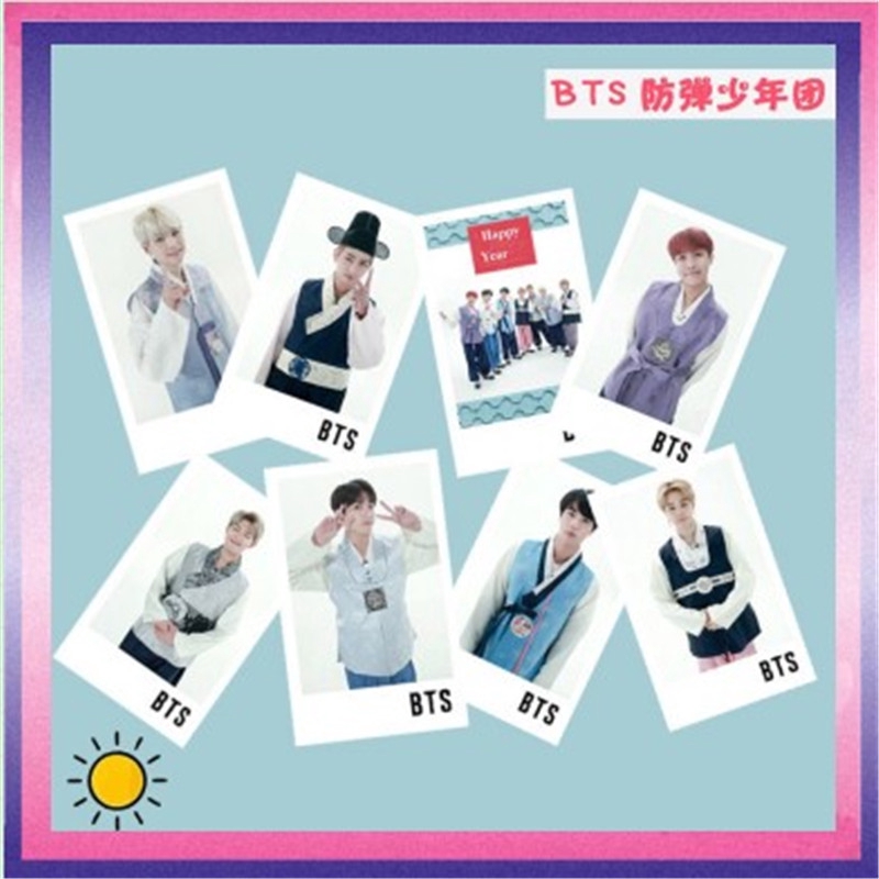 Set 8 Tấm Ảnh In Lomo Card Jimin Nhóm Bts