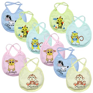 Combo 10 yếm ăn dặm chống thấm cho bé sơ sinh từ 0-24 tháng YNLKF