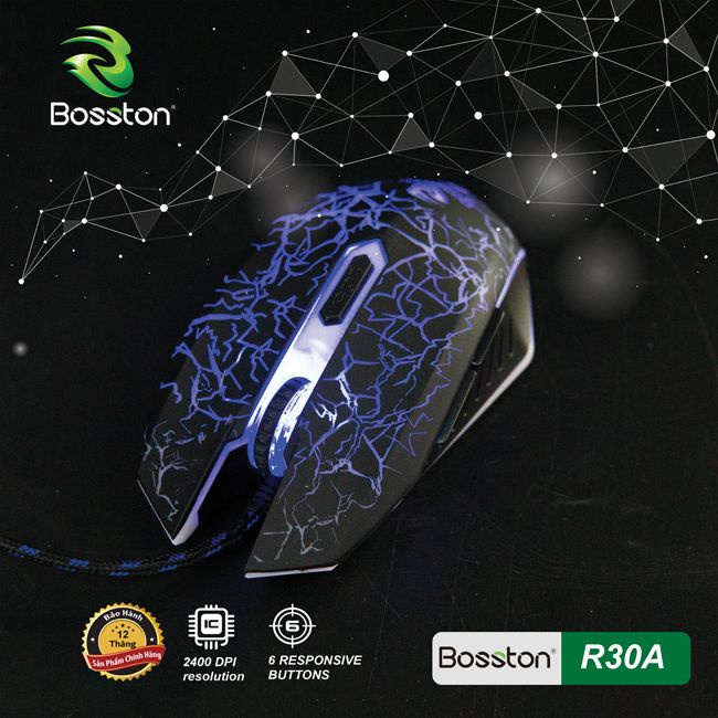 Chuột gaming LED Có Dây Bosston R30A