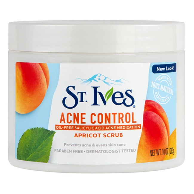 Tẩy tế bào chết toàn thân St. Ives Acne Control - Mỹ - 283g