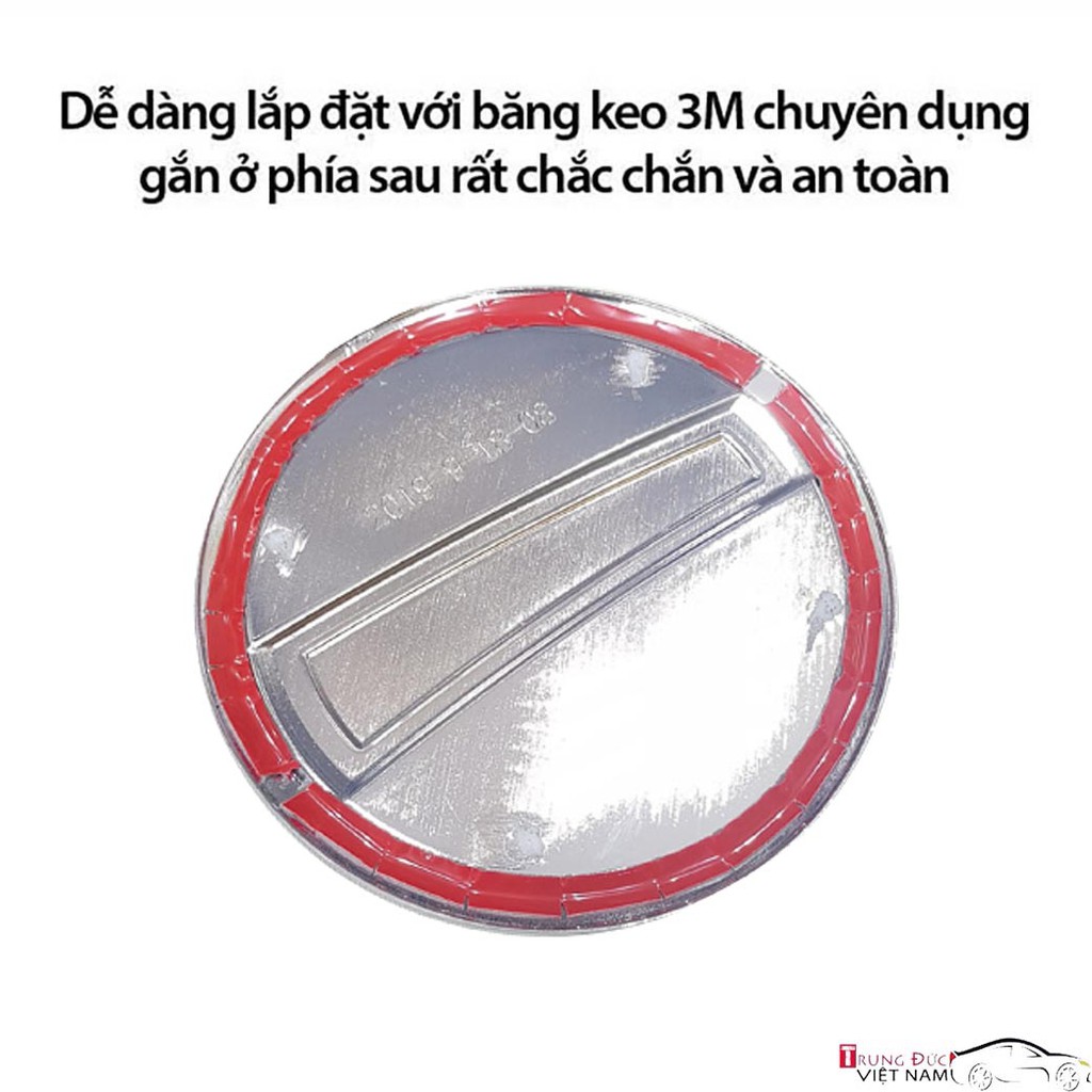 Ốp nắp bình xăng Ô tô chất liệu nhựa ABS cao cấp mạ crom ( đủ tất cả các đời xe ) - Trung Đức VN