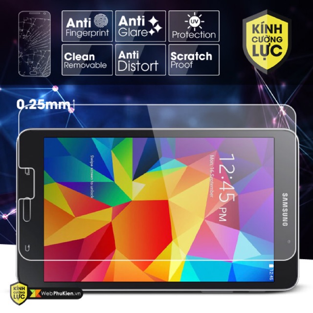 Kính cườngbluwjc Samsung Tab 4 7.0- T230