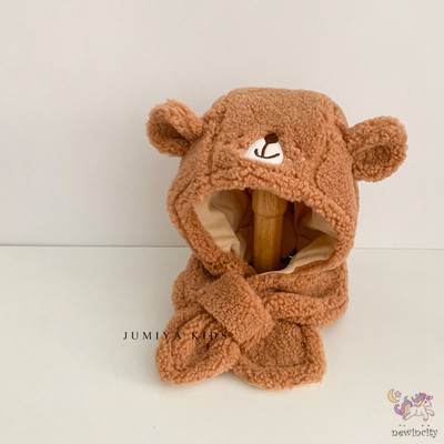 Mũ lông giữ ấm thiết kế tai gấu dễ thương xinh xắn cho bé gái