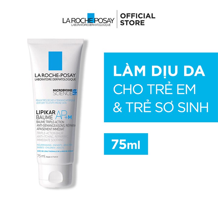 Kem dưỡng làm dịu da cho trẻ em &amp; trẻ sơ sinh La Roche Posay Lipikar Baume AP+M 75ml