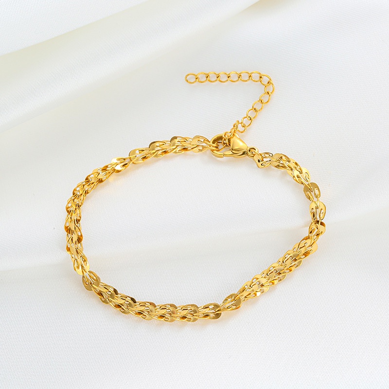 Vòng Tay Ruyi Auspicious Phong Cách Trung Hoa | Vớ Dây Thép Titan Cổ Điển Chống Thấm Nước Không Dị Ứng Cho Nữ