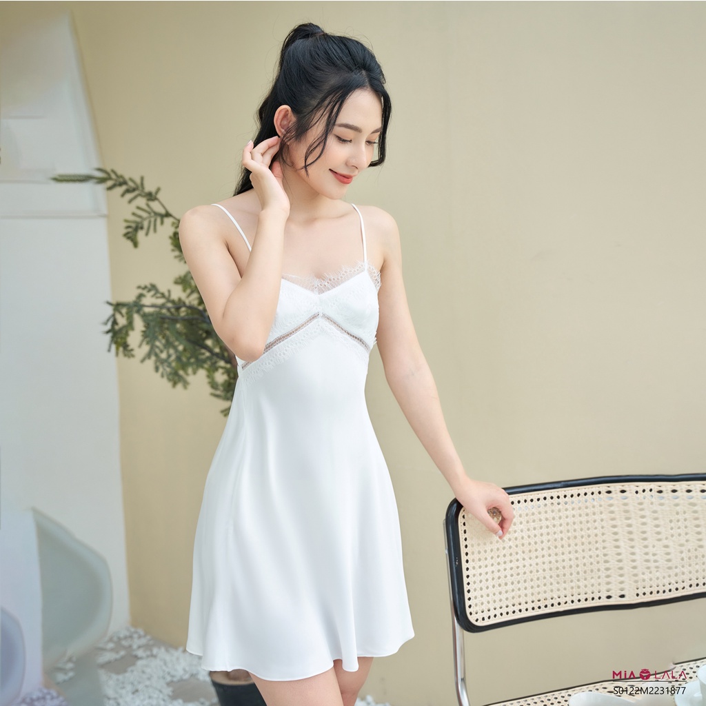 Váy ngủ 2 dây lụa satin cao cấp mềm mịn quyến rũ MIALALA S0122M2231877