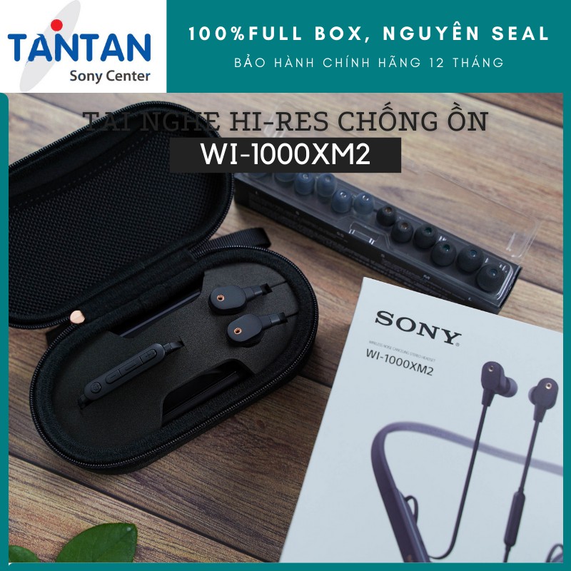 Tai Nghe BLUETOOTH HI-RES CHỐNG ỒN Sony WI-1000XM2 |DSEE HX - HD Noise Cancelling QN1 - Sense Engine - Xuất xứ: Malaysia