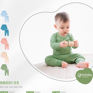 BUBABY - Bộ dài tay cài vai Bambus Zebra 6m - 4Y