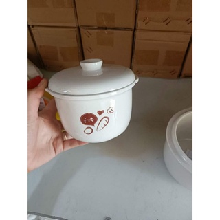 Phụ kiện thố sứ, nắp sứ, xửng hấp bộ nồi nấu cháo chậm bear 0.8l