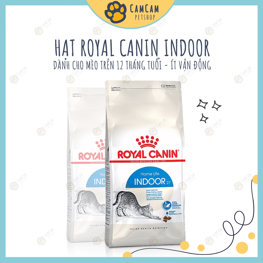 Thức ăn hạt cho mèo Royal Canin Indoor Gói 2kg - Hạt Royal Canin Indoor, Thức ăn khô cho mèo