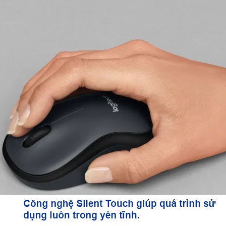 Chuột không dây Logi M221 click yên tĩnh - Silent Touch