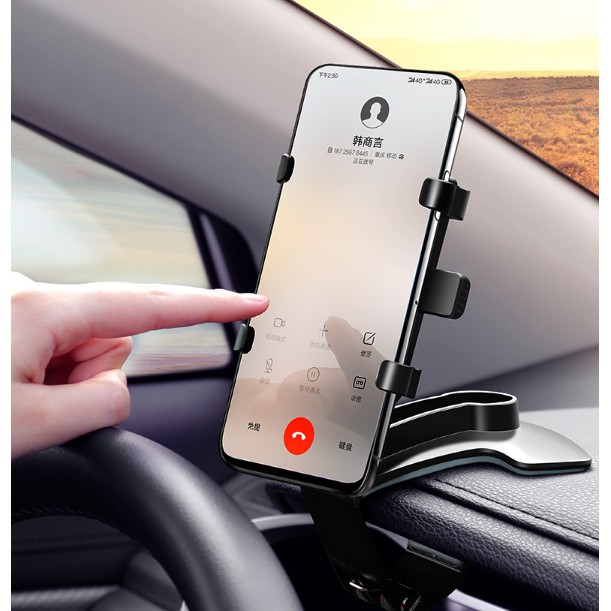 Giá đỡ điện thoại ô tô Volcano Cars kẹp trên xe hơi xoay 360 độ chống rung treo đa điểm trên taplo, gương chiếu hậu | BigBuy360 - bigbuy360.vn