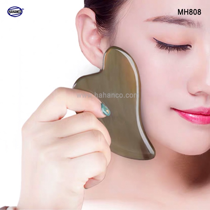 Dụng cụ Mát xa Cạo gió bằng sừng dày đẹp - làm mịn da mặt và toàn thân (MH808)