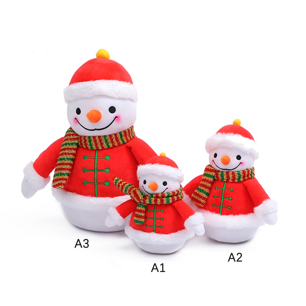 Thú Nhồi Bông Hình Người Tuyết Dễ Thương 3 Kích Thước