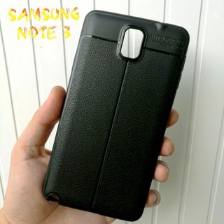 Ốp lưng cho Samsung Galaxy Note 3, Note 4 dẻo dả da auto focus cao cấp ( màu đen )