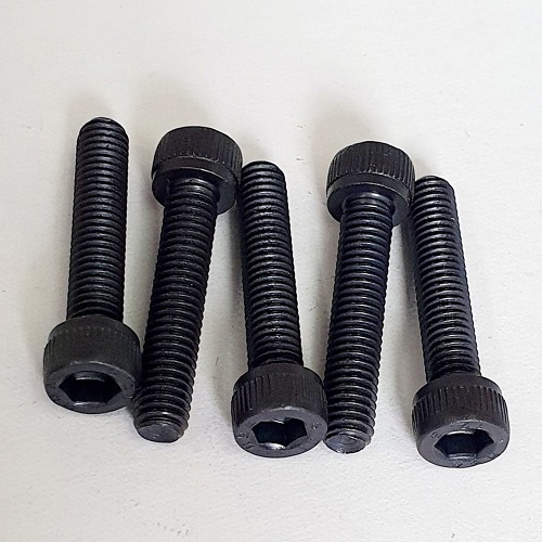 Set 10 Bu Lông Thép Lục Giác Chìm Đầu Trụ 6mm x 30mm Độ Bền 12.9 Màu Đen