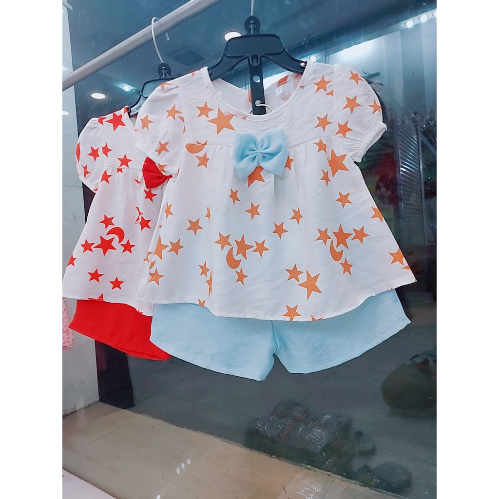 Bộ đùi cho bé BB3NS7 kiểu dáng babydoll họa tiết ngôi sao siêu xinh