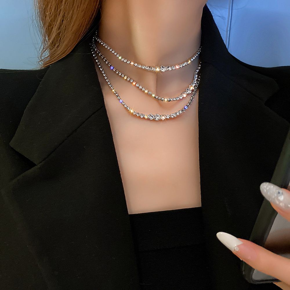 Vòng cổ ba lớp phong cách cổ điển thanh lịch cho nữ