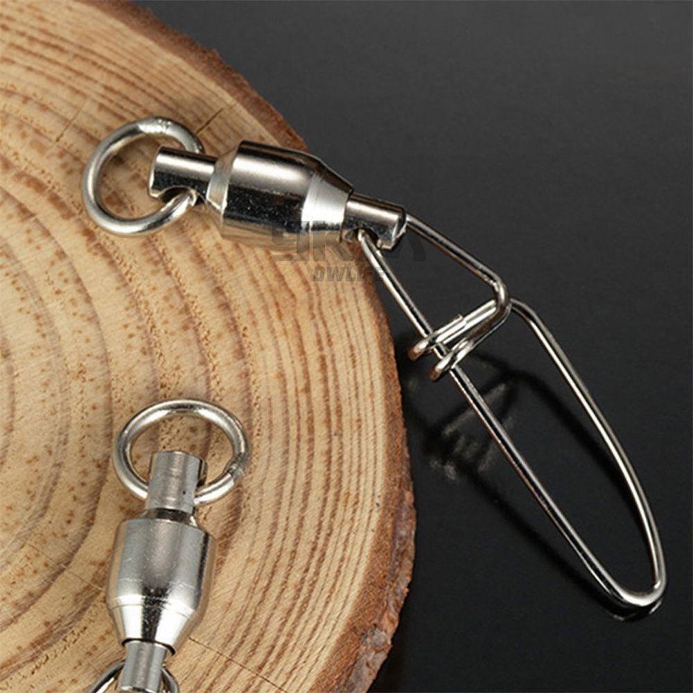 MUVAKO Khóa Câu Cá  Vòng Nhẫn Cứng 0 Chốt# - 8# Quả Bóng Câu Cá Chuyên Dụng Chất Lượng Cao