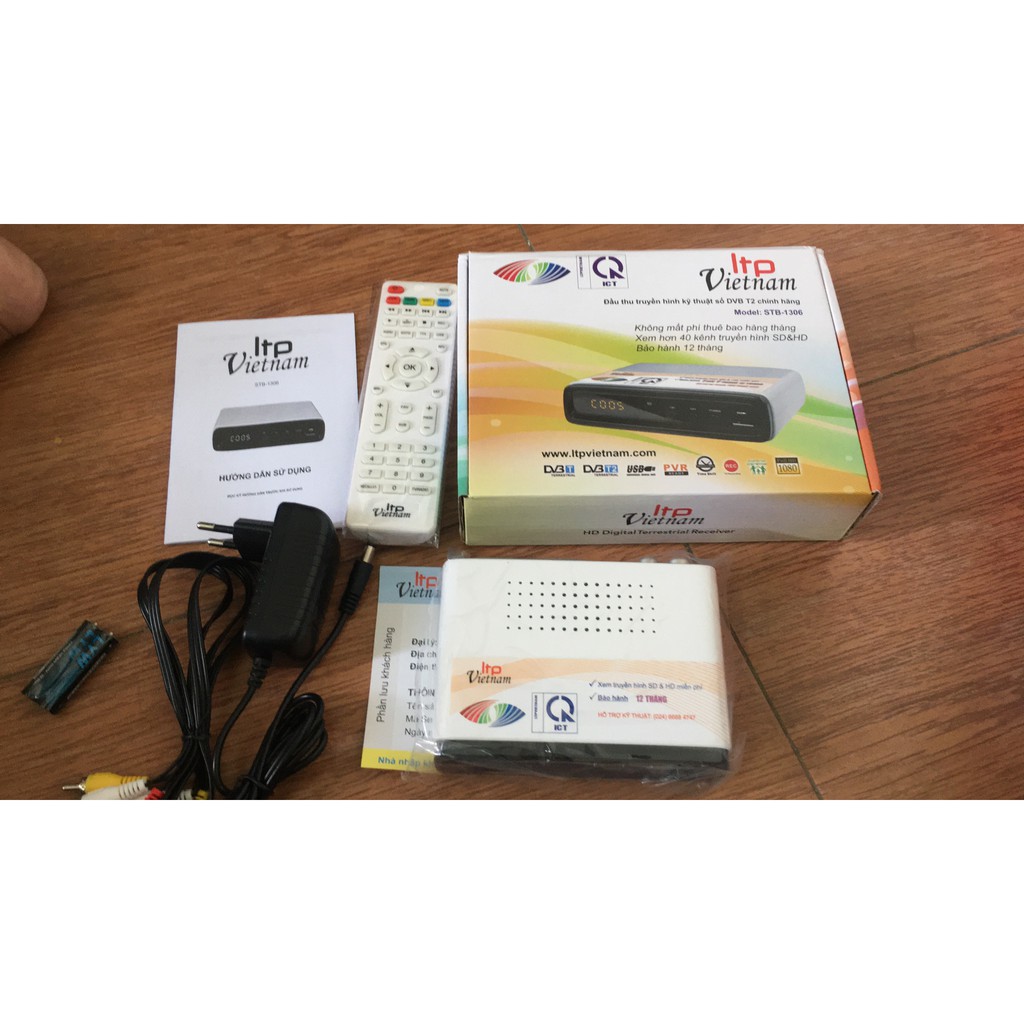 Đầu thu kỹ thuật số mặt đất DVB T2 1306 xem hơn 50  kênh truyền hình miễn phí