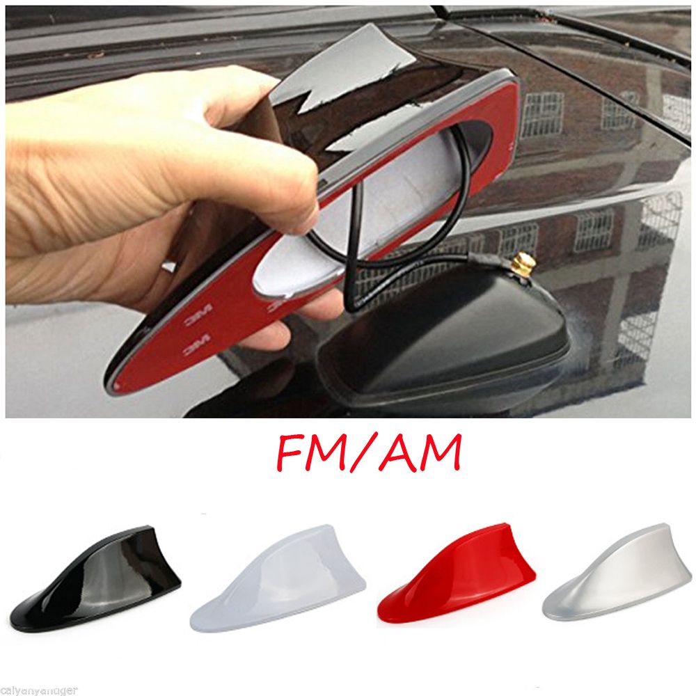 Ăng Ten Thu Sóng Radio Hình Vây Cá Mập Nhiều Màu Sắc Gắn Nóc Xe Hơi Thông Dụng