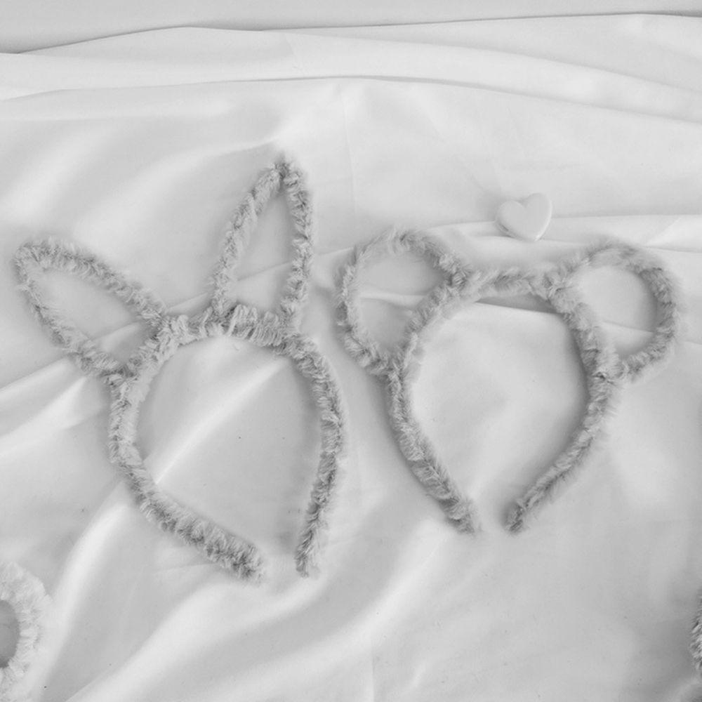 Băng Đô Tai Thỏ Đính Lông Lấp Lánh